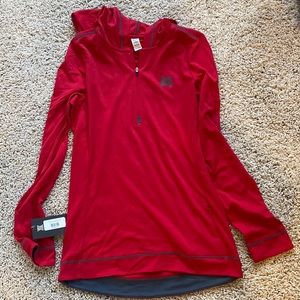Red Treign womens large 1/2 zip hoodie